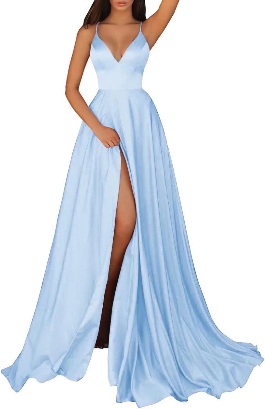 Amazon.com: Monlity Women's V-Neck Bridesmaid Dresses with