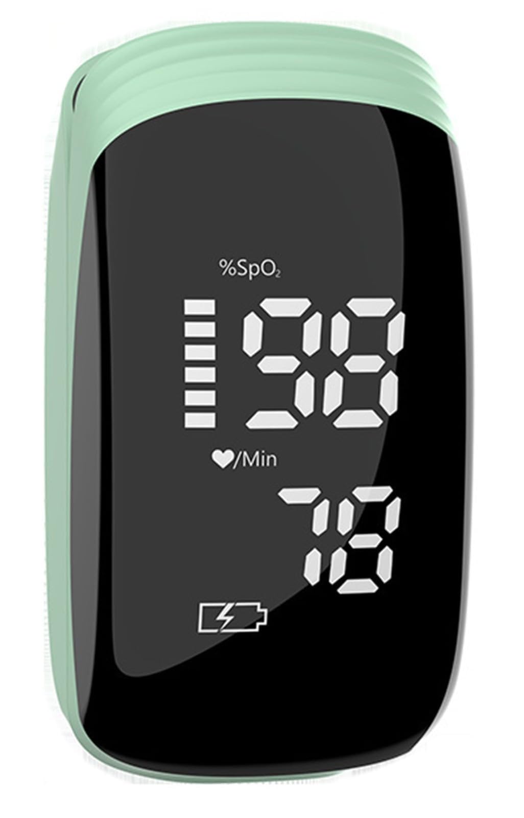 FUELIX Oxymétre De Doigt Professionnel, Saturometre Oxymetre, Mesure Précise De La Saturation en Oxygène dans Le Sang, Moniteur De Fréquence Cardiaque, Rechargeable, Écran LED A
