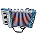 Produktbild ammoon Mini kleine 17-Key 8 Bass Akkordeon pädagogische Musikinstrument Spielzeug für Kinder Kinder Amateur Anfänger Weihnachtsgeschenk