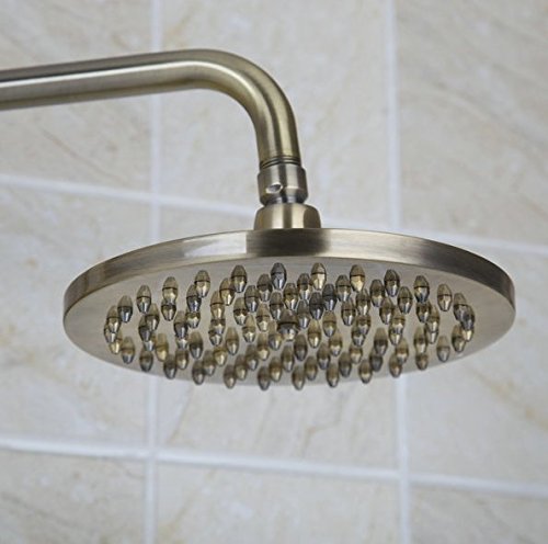 Pomme de douche murale avec douchette et robinet bronze Gowe