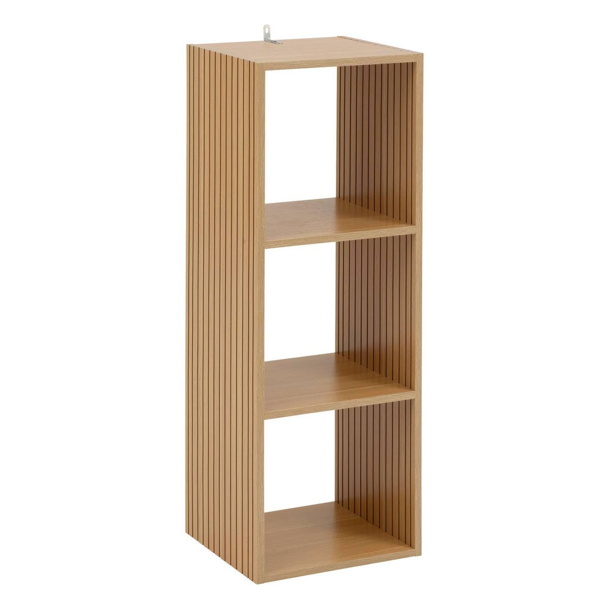 5 five simply smart 5five - Étagère Modulable Tasso 3 Cases Effet Bois Tasseaux, 35 x 32 x 102 cm - pour Salon, Chambre, Bureau