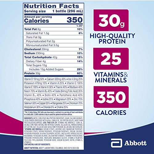 Ensure Complete Nutrition Shake, 30G Of Protein, Meal Replacement Shake, With Nutrients For Immune Health, Chocolate, 10 Fl Oz, 24 Count #TOP5