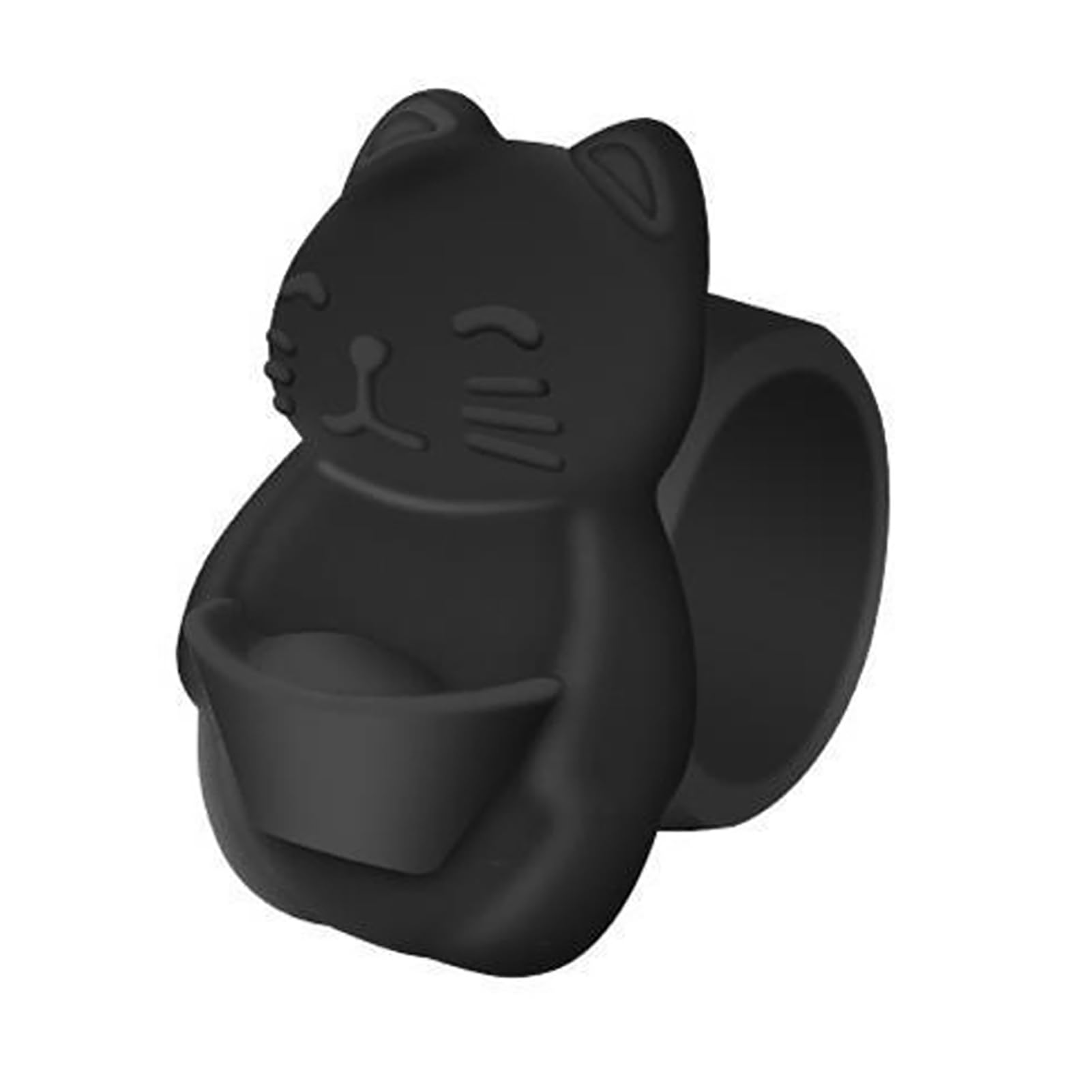 Fortune Cat Door Stopper Wall Protector Shock Absorbing Elephant Door Stops Wall Shield Cushion Adhesive Free Wall Bumper Guard