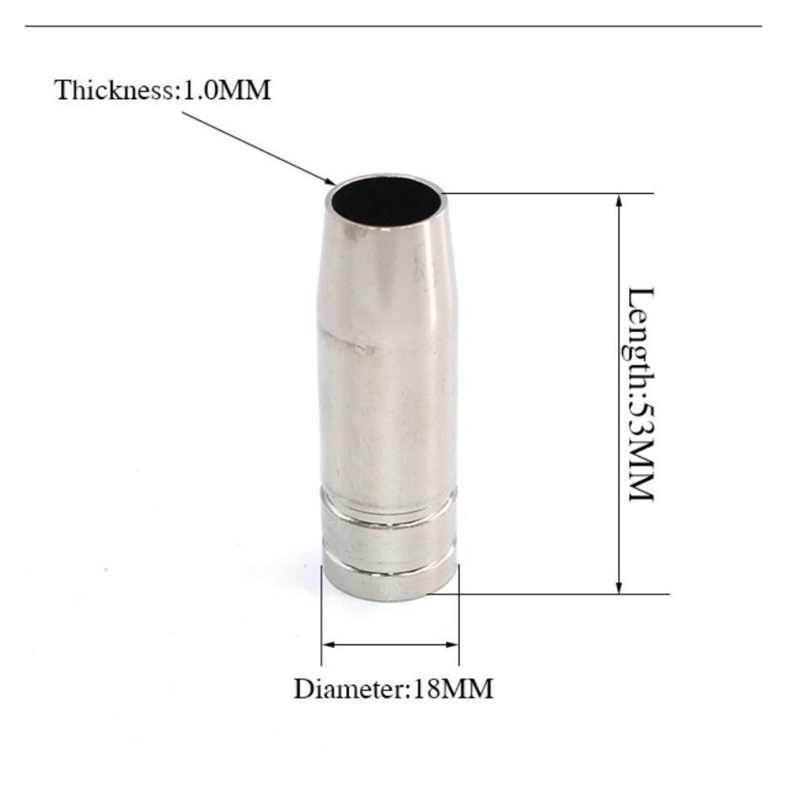 lindawang Lin 10pcs 1 5ak. Ugello di Gas Mig. Saldatura della Punta della Pistola Sciarmo della Punta Compatibile for MB 14AK Mig Torcia di Saldatura Going
