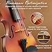 Beginner Violin 4/4, Full Size Violin for Adults, Teens, Student Age 12+, Acoustic Fiddle Kit with Hard Case, Bow, Rosin, Bridge (Natural)