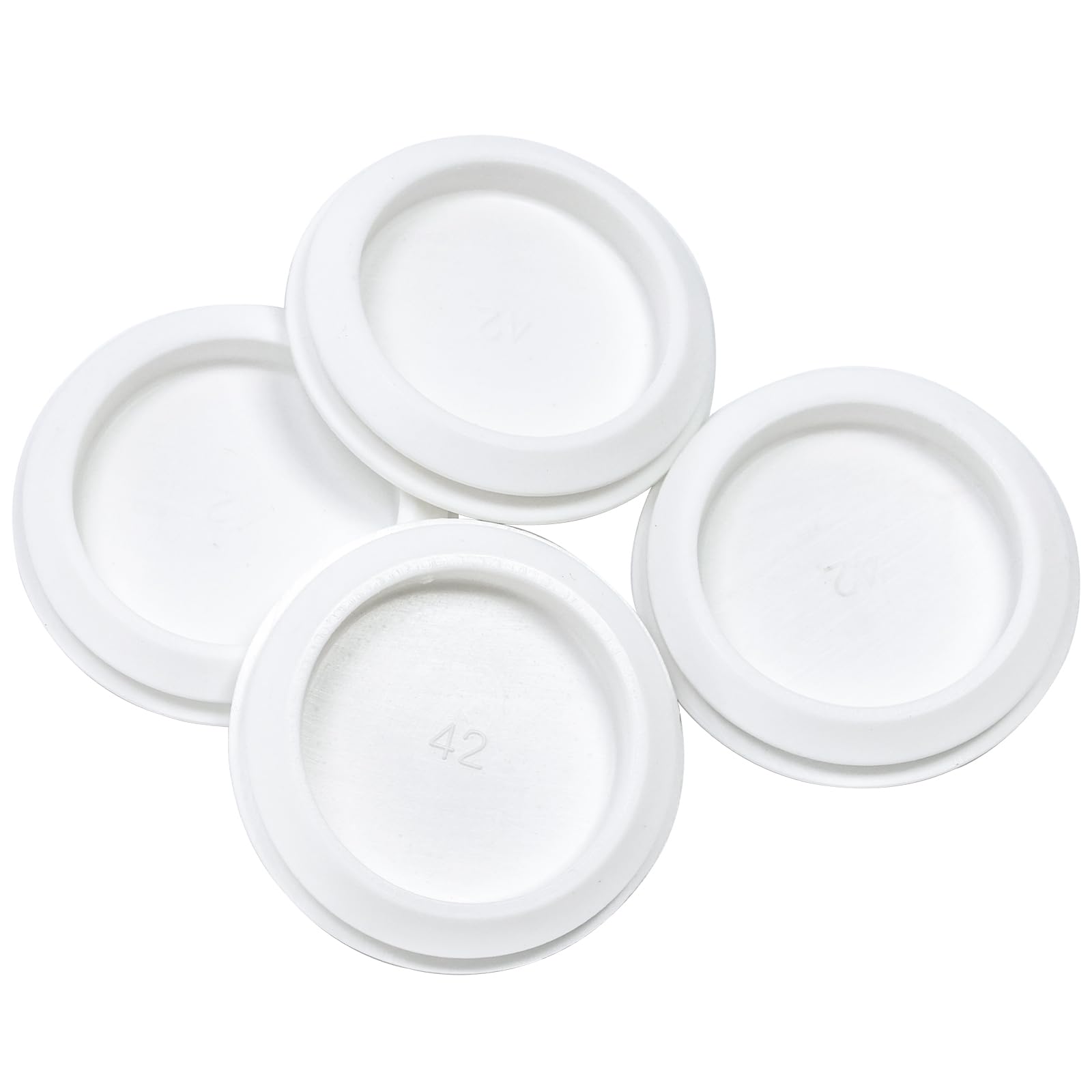 4 Pcs 42 mm Silicone Rubber Plugs for 42 mm (1-5/8") Round Holes