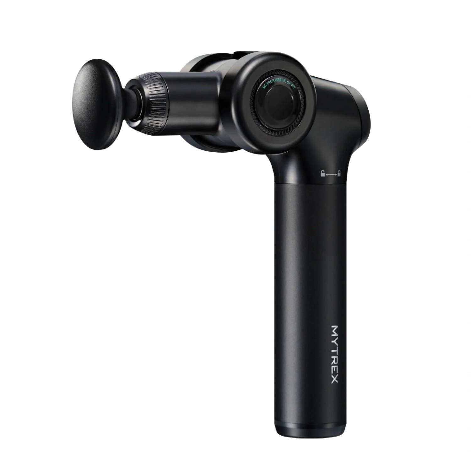 MYTREX Rebive EX FIT Pistolet de Massage Musculaire Noir avec 6 Niveaux d'Intensité et 5 Têtes Interchangeables. Appareil Électrique Professionnel pour Soulagement Musculaire Profond