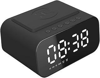 UKCOCO Mirror Clock Speaker Radio Clock speaker wake up Speaker Alarm Clock LED Clock LED Digital Clock FM Alarm Clock outdoor speaker computer speaker speakers for home Audio music