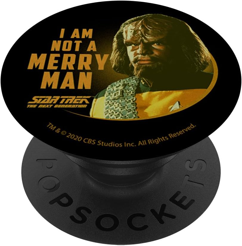 Star Trek Worf Not A Merry Man PopSockets PopGrip for MagSafe
