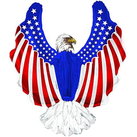 LOONBALLOON Large Patriotic Eagle Balloon  USA Party Balloons Patriotic Day Decoration- USA Flag Balloon July 4TH Independence Day Cover
