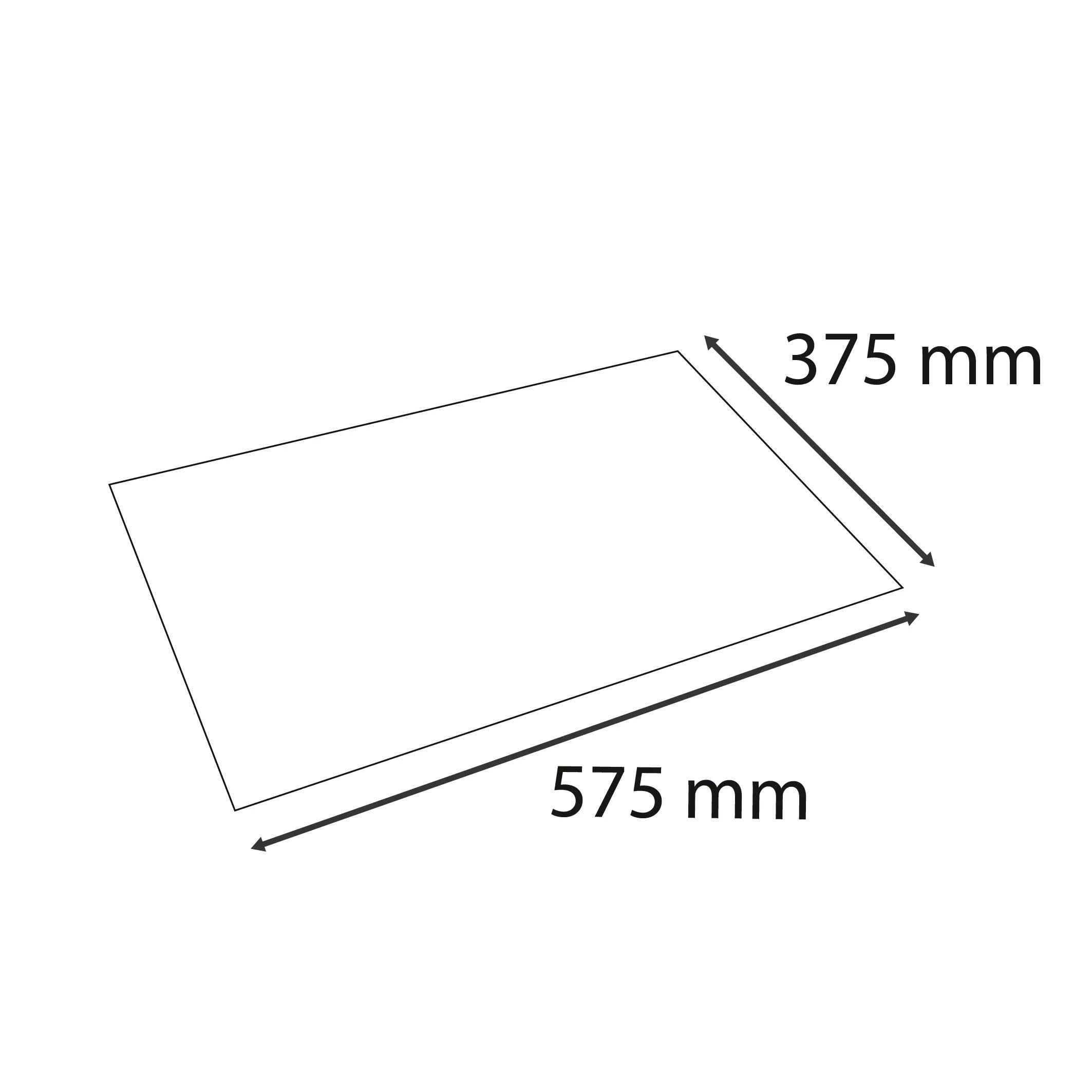 Exacompta OfficeByMe 60602D Schreibunterlage aus Hartpappe, kompatibel mit optischen und Lasermäusen, große Länge und kurze Tiefe, 57,5 x 37,5 cm, Beige, 8 Stück