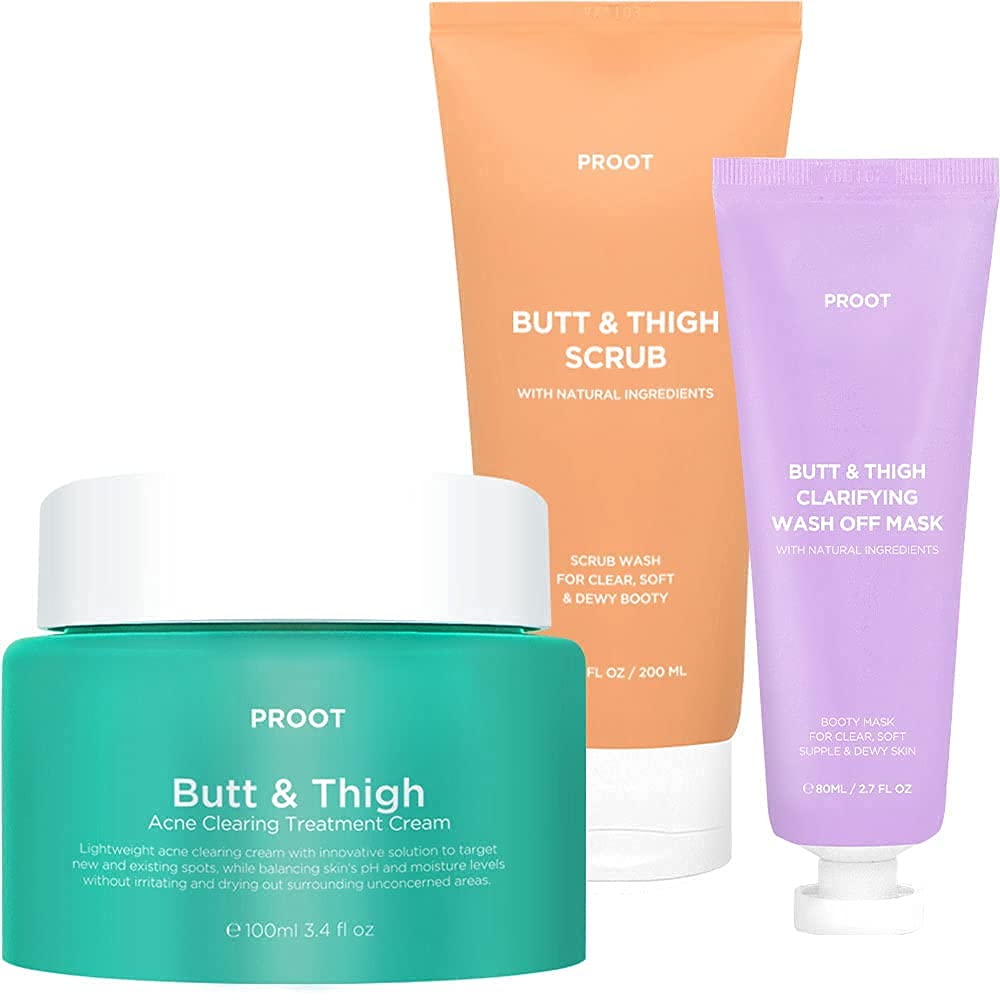 Buy Butt & Thigh Acne Clearing Cream, Butt & Thigh Scrub Wash, Butt