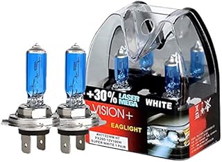 Headlight Bulb H7 2-Pack 12V 100W Super Bright Headlamp +30% Light Source More Brightness High Beam Low Beam and Fog Replacement Bulb
