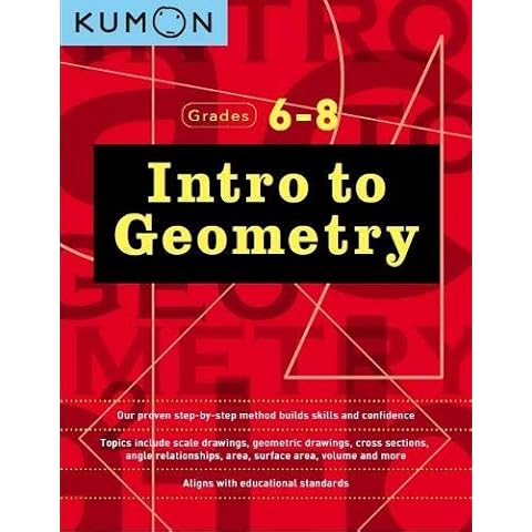 Kumon Intro to Geometry-Grades 6-8 (Kumon Middle School Math Workbooks) (Kumon Middle School Geometry) Cover