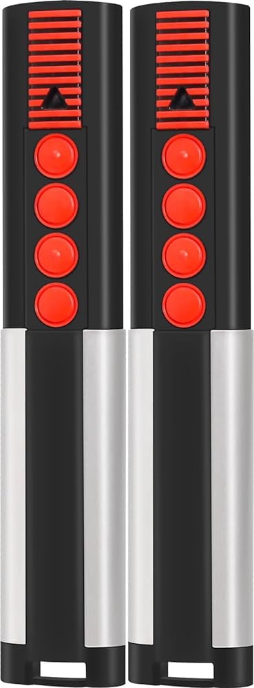 2Pcs Telecomando Cancello Sostituzione per somm-tx03-434-4-xp, 434,42MHz, 4 Canali, Telecomando per 4013 TX02-434-4-XP, 4014 TX03-434-2, 4022 TX03-434-2