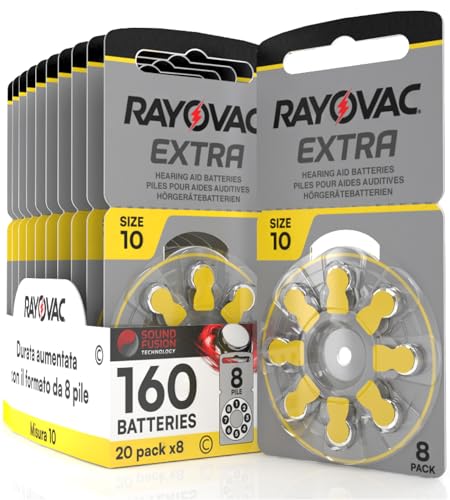 Rayovac Extra Advanced 120 Pezzi 120 Batterie Rayovac Extra Advanced Per Apparecchi Acustici - Formato PR70, Confezione Da 6 Blister Handycam Panasonic - Foto 5
