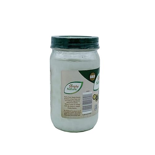 Miniatura 3 de Simply Nature Aceite de coco orgánico sin refinar, prensado en frío, aceite virgen 14 fl oz
