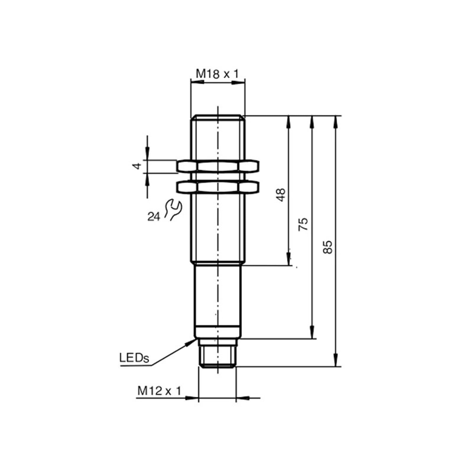 Ultradźwiękowy czujnik poziomu Sn: 1000 mm 10-30 V DC Czujnik zbliżeniowy NPN PNP Ultradźwiękowy czujnik wykrywania (Sn500 mm 4...20mA)
