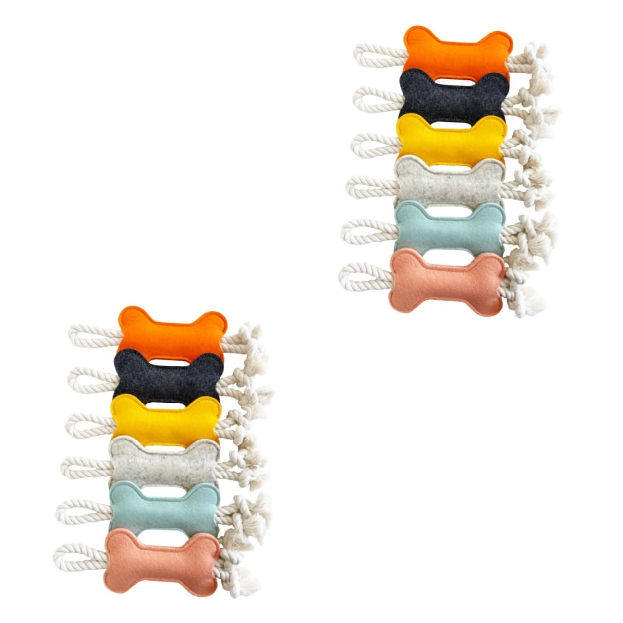 minkissy 12 Piezas Juguetes para la dentición Perro Juguetes de Navidad encantadores Juguetes para Masticar Juguetes para Perros pequeños Suministros de Mascotas Perro Mascota Molar Cuidado