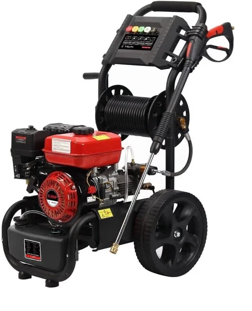 Nettoyeur Alimenté au gaz haute pression à essence DEALOURUS 8.0HP Nettoyeur à haute pression motorisée - 3950psi/272Bar