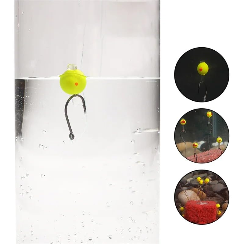Set de 100 cuentas flotantes bicolor para pesca 6-15 mm miniatura 4