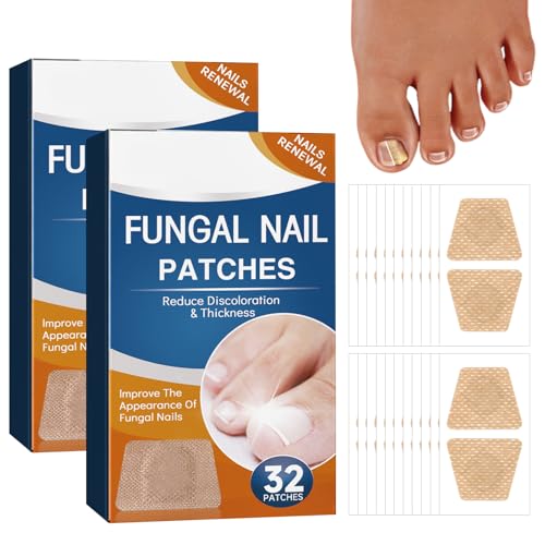 64 Patchs de Réparation des Ongles des Orteils, Patch Correcteur D'ongles D'orteils, Réparation d'ongles fendus, Réduit La Décoloration,Normalise...