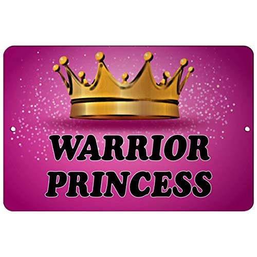 Makoroni - Warrior Princess Princess 12x18 inc Aluminum Decorative Wall Street Sign