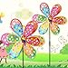 Produktbild ECMQS Punkte verdoppeln Schicht  Windmühle Kind Spielzeuge, Garten Ornamente Bunt im Freien Wind Spinner