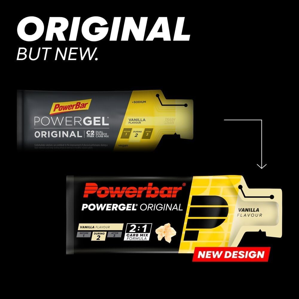 PowerBar PowerGel Original Mixbox - High Carb Energy Gel - pakiet zapoznawczy (5 x 41g, mieszany)
