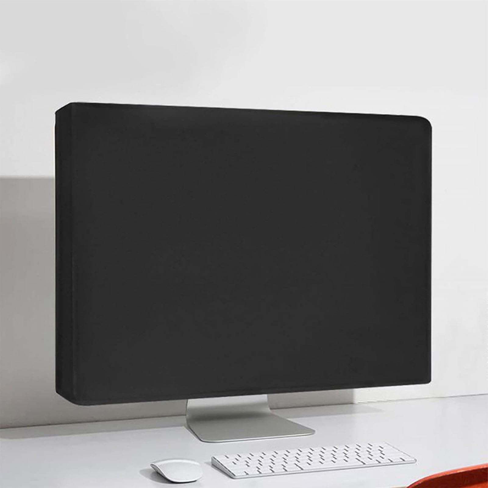 Copertura dello schermo del computer, copertura antipolvere del monitor,Custodia protettiva in nylon impermeabile per PC | Copertura antipolvere nera, protezione dello schermo lavabile multifunzionale