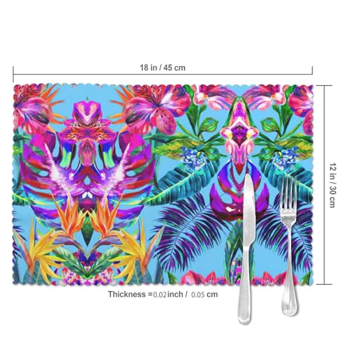 Sets de table en polyester de qualité supérieure au tissage résistant - 6
