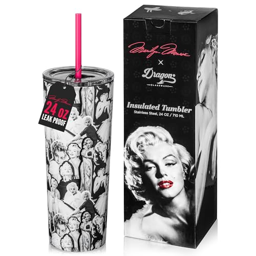 Set de Vasos Marilyn Monroe Rosa x4 con Vaso Térmico miniatura 3