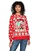Disney Women's Minnie Presents Christmas Sweater, Red, L