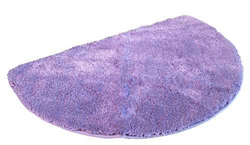 Kinzler J-10005/22 Flieder Duschmatte, Mikrofaser, 50x80 cm halbrund
