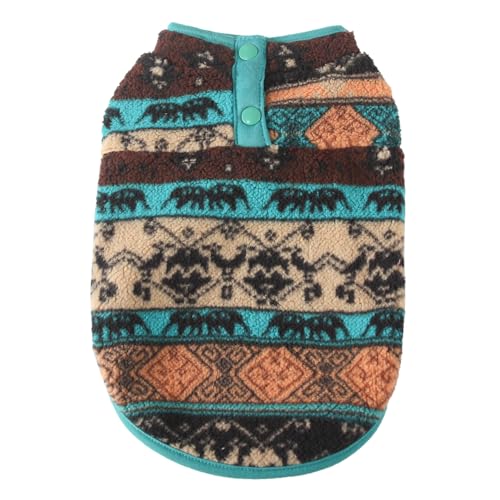 ISUPY 可愛い 犬服 Tシャツ 秋冬 ペット服 コート ふわふわ ドッグウェア パーカー Dカン付き 小型犬 中型犬 子犬 猫服 防寒 暖かい 保温 脱毛保護 洋服 お散歩 ペット用品 (M,ブラウン)