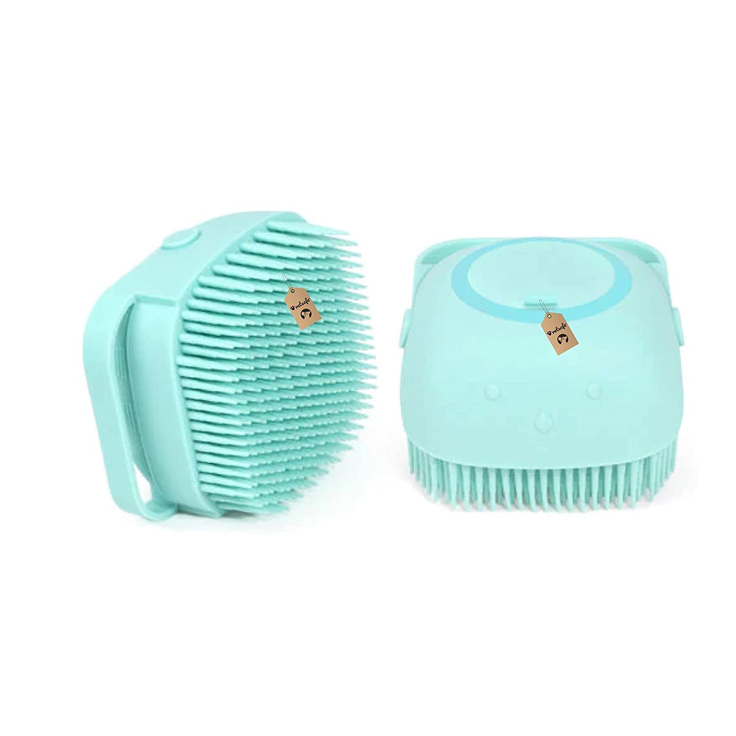 VetSafe Dog Grooming Brush, Pet Shampoo Bath Brush Soothing Massage Rubber Dog Bath Brush, Pet Massage Brush Shampoo Dispenser (B0C6KBY9HF) Amazon Price History, Amazon Price Tracker