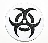 HHO White-Black zombie outbreak response team Patch Embroidered DIY Patches, Cute Applique Sew Iron