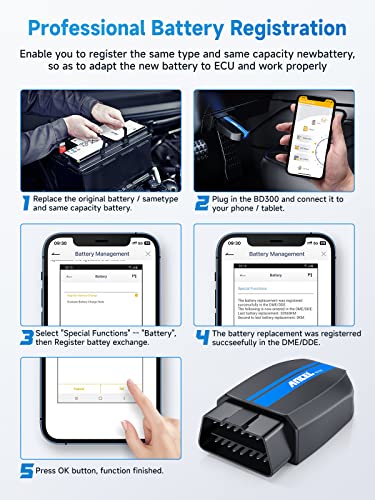 Ancel BD300 Obd2 Scanner Bluetooth Fits For Bmw Full System Code Reader Fits thumb #1