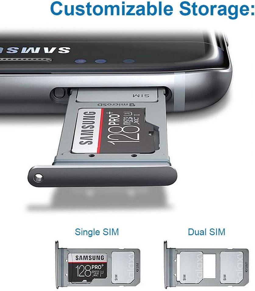 MMOBIEL Replacement Dual SIM Card Tray Compatible with Samsung