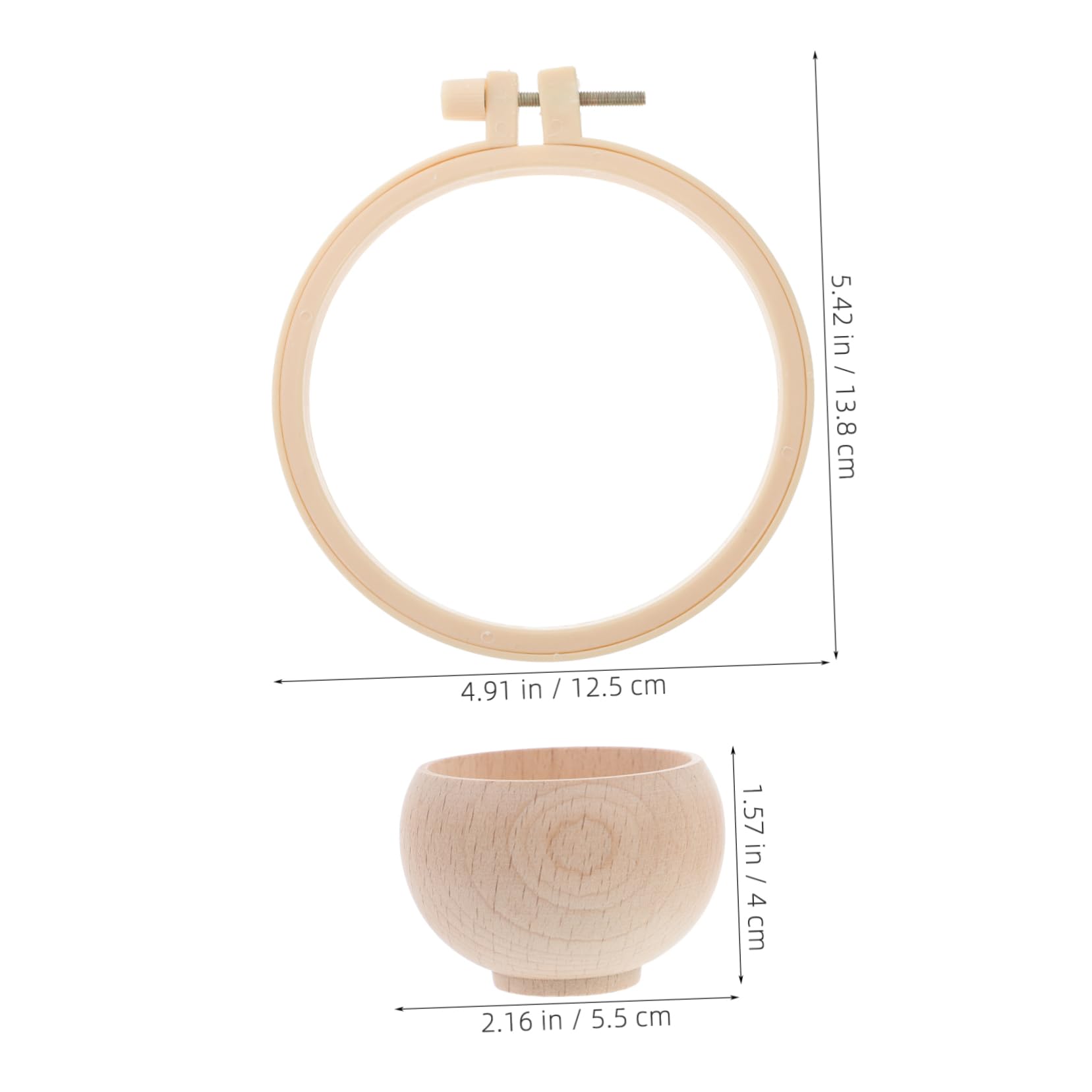 VILLCASE 12.5cm Floral Embroidery Pin Cushion Portable Needle Holder DIY Craft Sewing Accessory Wear-Resistant Present for Women