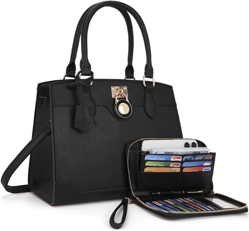 Lindo bolso para mujer con cartera RFID 2 piezas