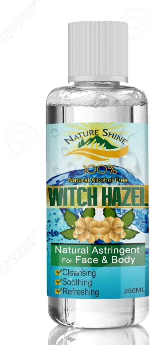 Pure Witch Hazel Alcohol Free Skin & Facial Astringent For Men & For Women Oily Dry Combination Sensitive Skin Paraben Free