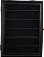 Vista 3 de ARTAWEIN Exhibición de monedas de madera maciza militar – 98% de protección UV, montaje en pared, compatible con monedas del Cuerpo de Marines