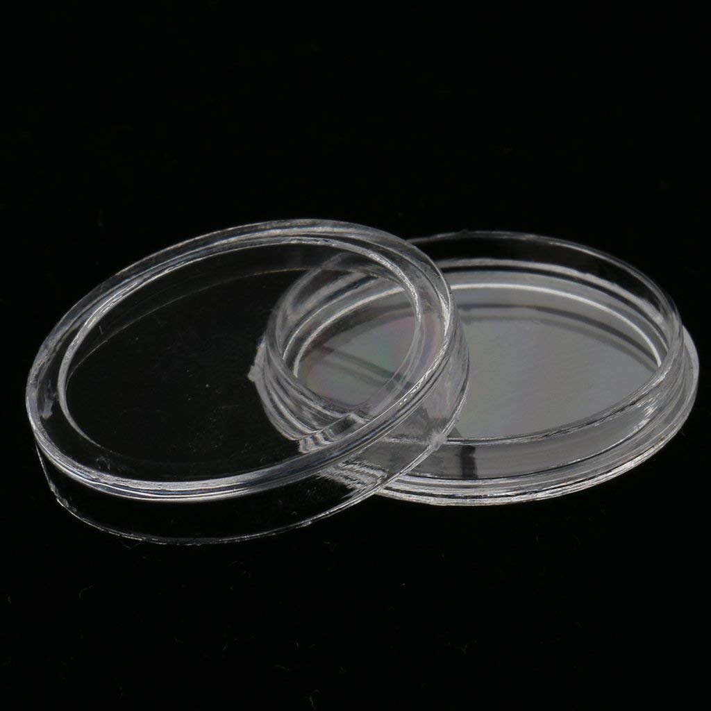 Tubayia Lot De 100 Boîtes De Rangement Pour Pièces De Monnaie – 37 Mm – Transparent – Protection Sécurisée