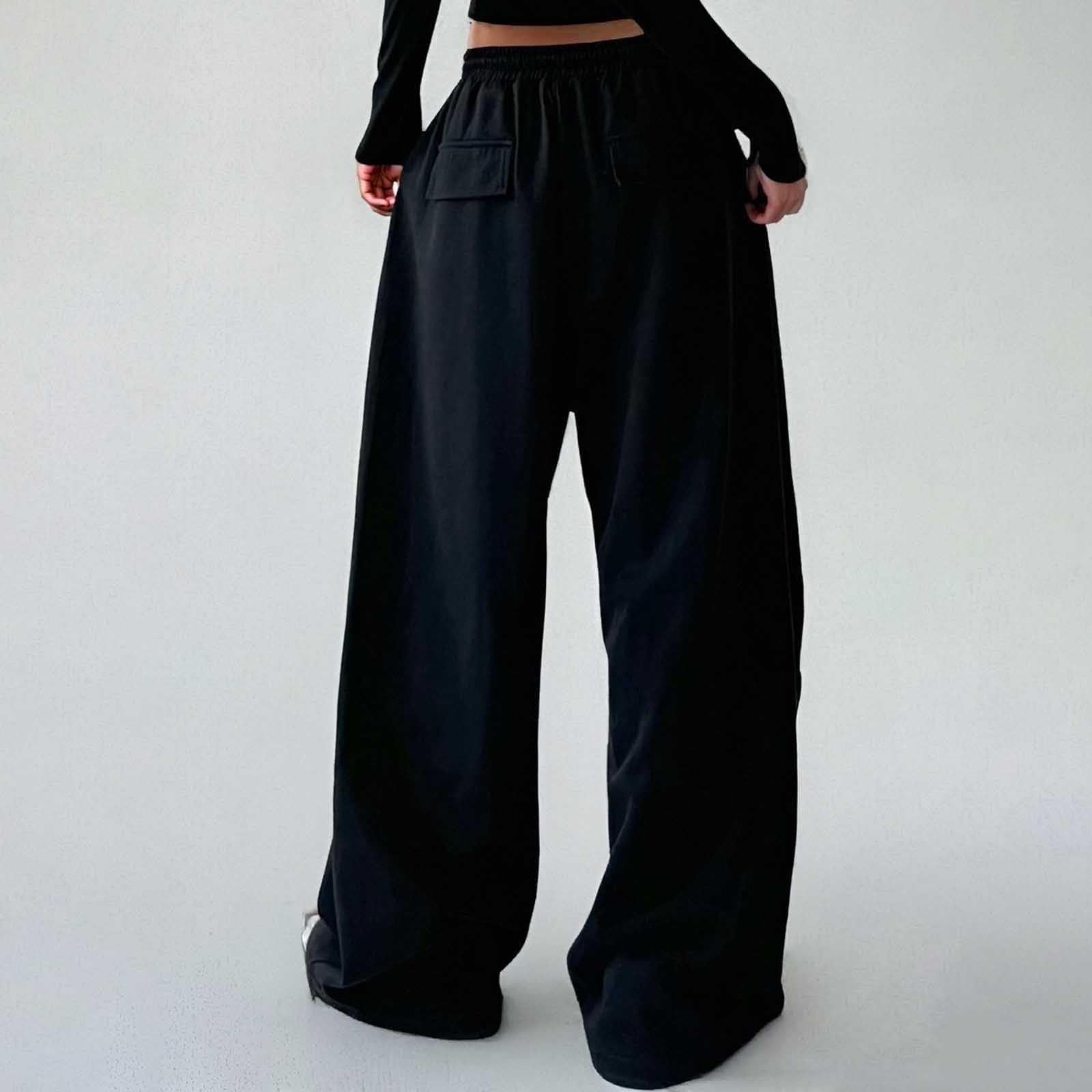 Pantalon Chandal Mujer Pantalones Chándal Largos Joggers Anchos Cómodos Algodon Elasticos Fitness Calentitos Running Deportivo Casual