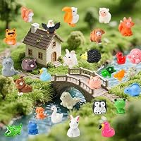 PAPPYN-A 50 Pcs Mini Resin Animal Tiny Resin Animals Figurines Bulk Miniature Little to Hide Small Animal Figures Bulk for Micro Fairy Party Favors Garden Landscape Accessories Dollhouse Crafts Decor — image 6