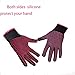AFT90 Heat Resistant Glove for Hair Styling, Curling Iron, Flat Iron and Curling Wand, Pink Edge, Silicone Bump, 1 Piece