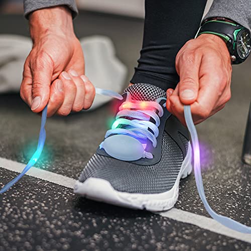 Syhood LED Light up Shoe Laces Nylon Flashing Shoelaces,Multicolour by Syhood - Image 4