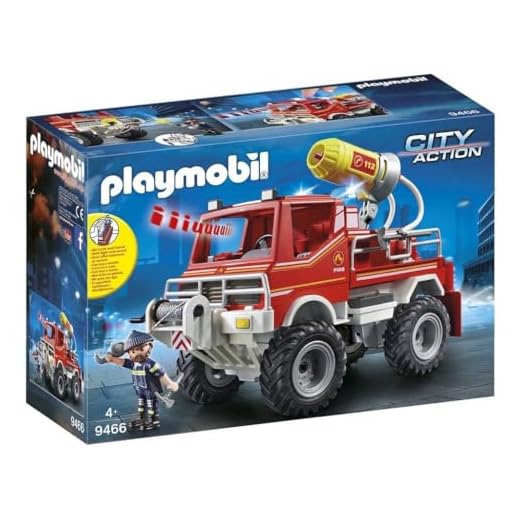 Playmobil City Action 9466 Feuerwehr-Truck mit Licht- und Soundeffekten, Ab 4 Jahren
