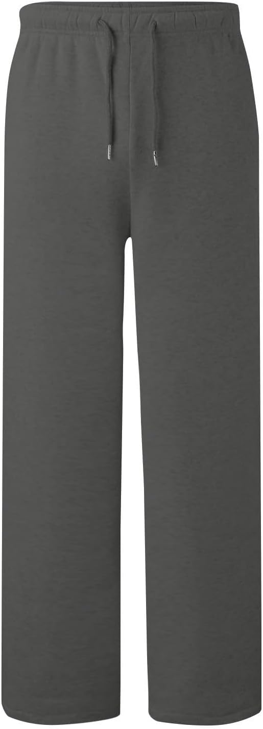 Jogger Wide Leg Pants for Women Elastic Waist Drawstring Sweatpants Casual Loose Fit Comfy Slacks with Pockets